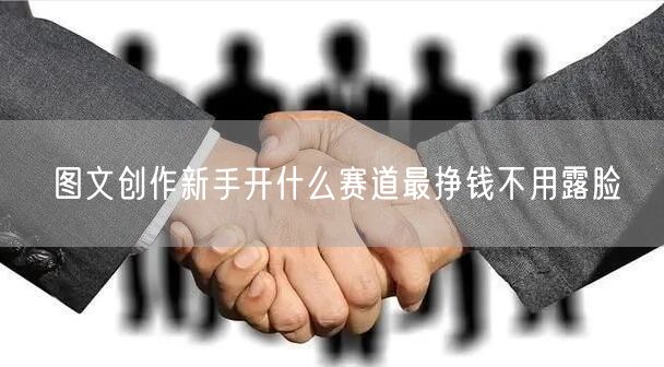 图文创作新手开什么赛道最挣钱不用露脸