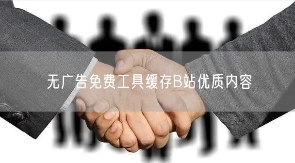 无广告免费工具缓存B站优质内容