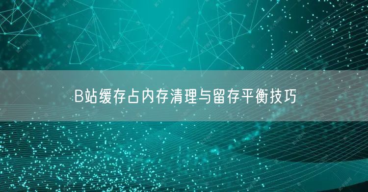 B站缓存占内存清理与留存平衡技巧
